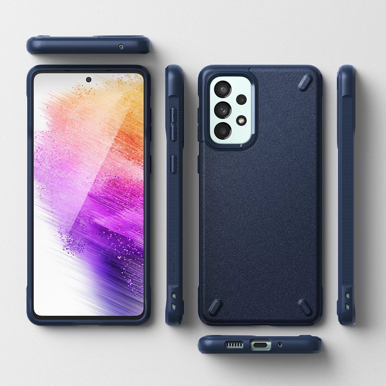 Mbështjellës Ringke Onyx për Samsung Galaxy A73, kaltër