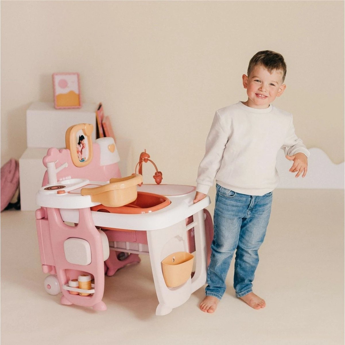 Kënd loje Baby Nurse Smoby 7600220394, me 19 aksesorë, multikolor