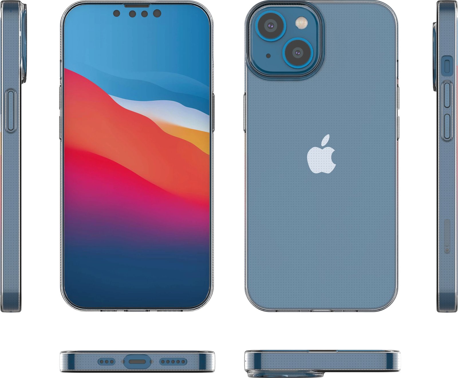 Mbështjellës Hurtel Ultra Clear 0.5mm për iPhone 14, Transparent