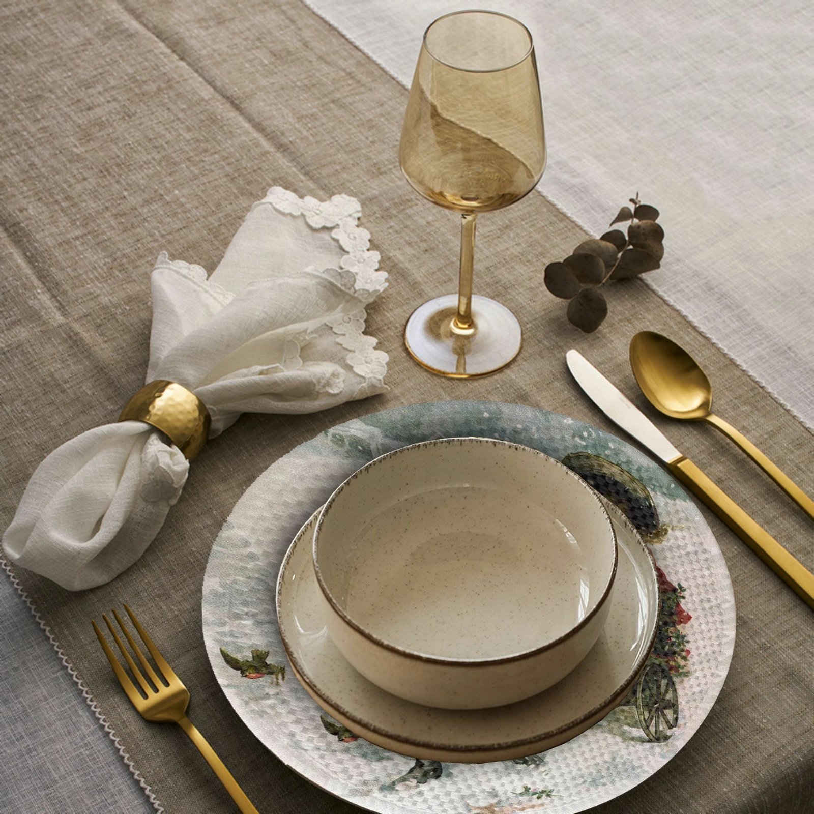 Set nënshtruesish tavoline Hermia Concept, shumëngjyrësh, 3389Supla, 4 copë