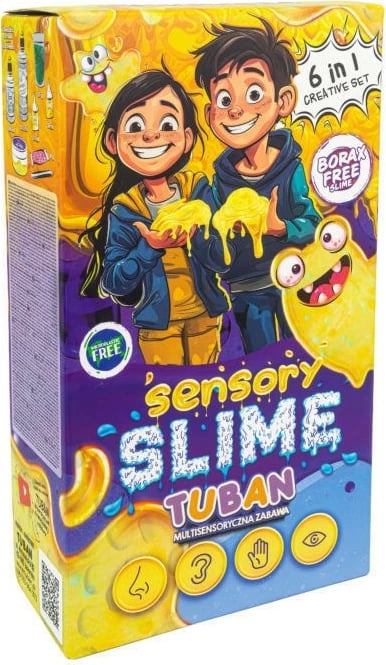 Set DIY slime ndijor Tuban 6-në-1, multikolor