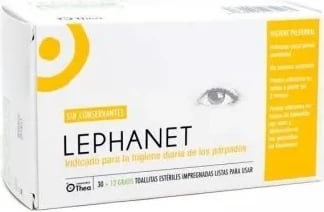 Letra për pastrim të qepallave dhe qerpikëve Lephanet, uniseks, 42 copë