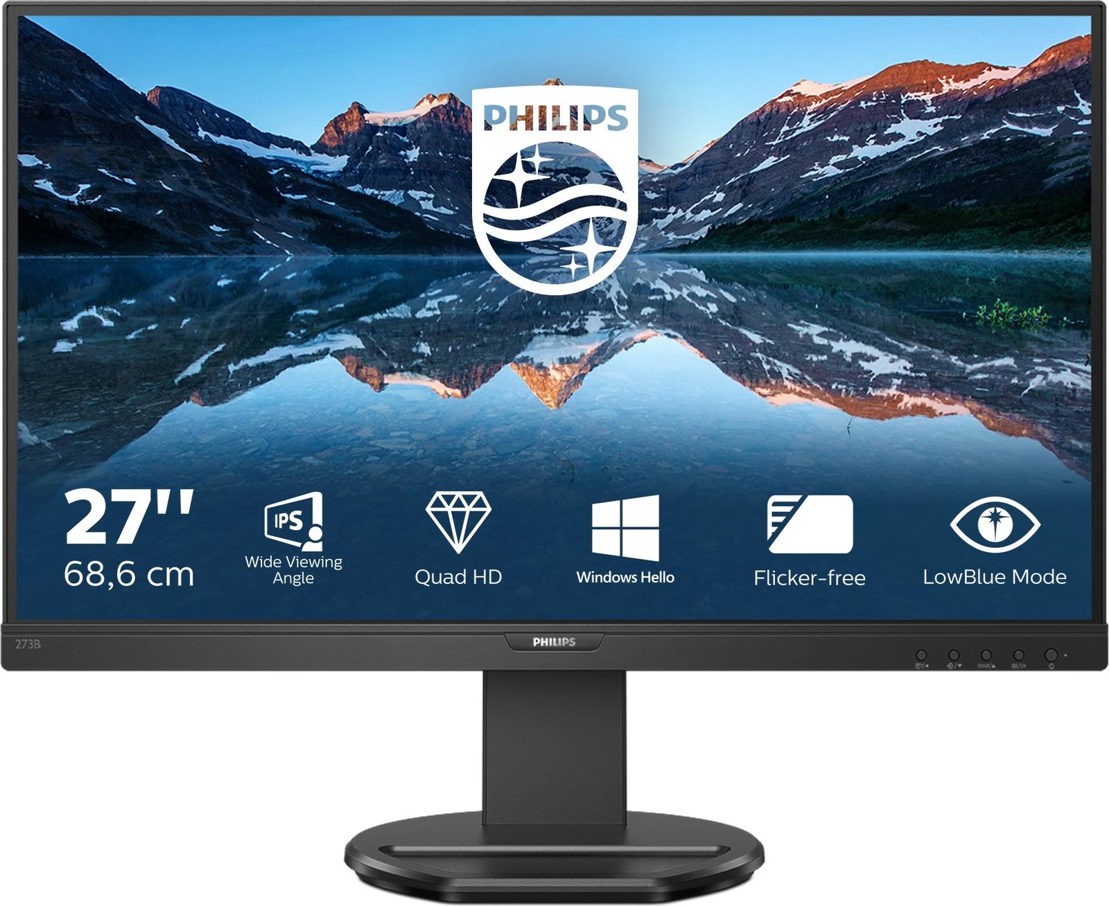 Monitor Philips 276B9, 27 inç, Quad HD, LED, i zi