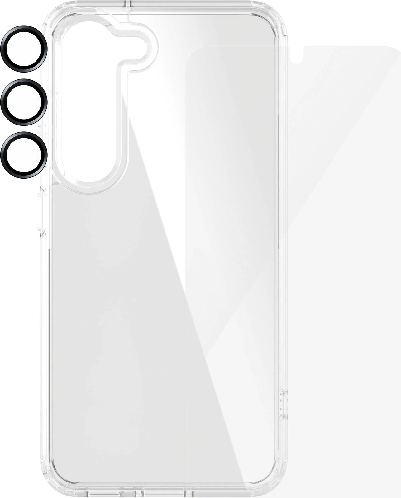 Mbështjellës PanzerGlass 3-in-1 për Samsung Galaxy S24 Ultra-Wide Fit transparent