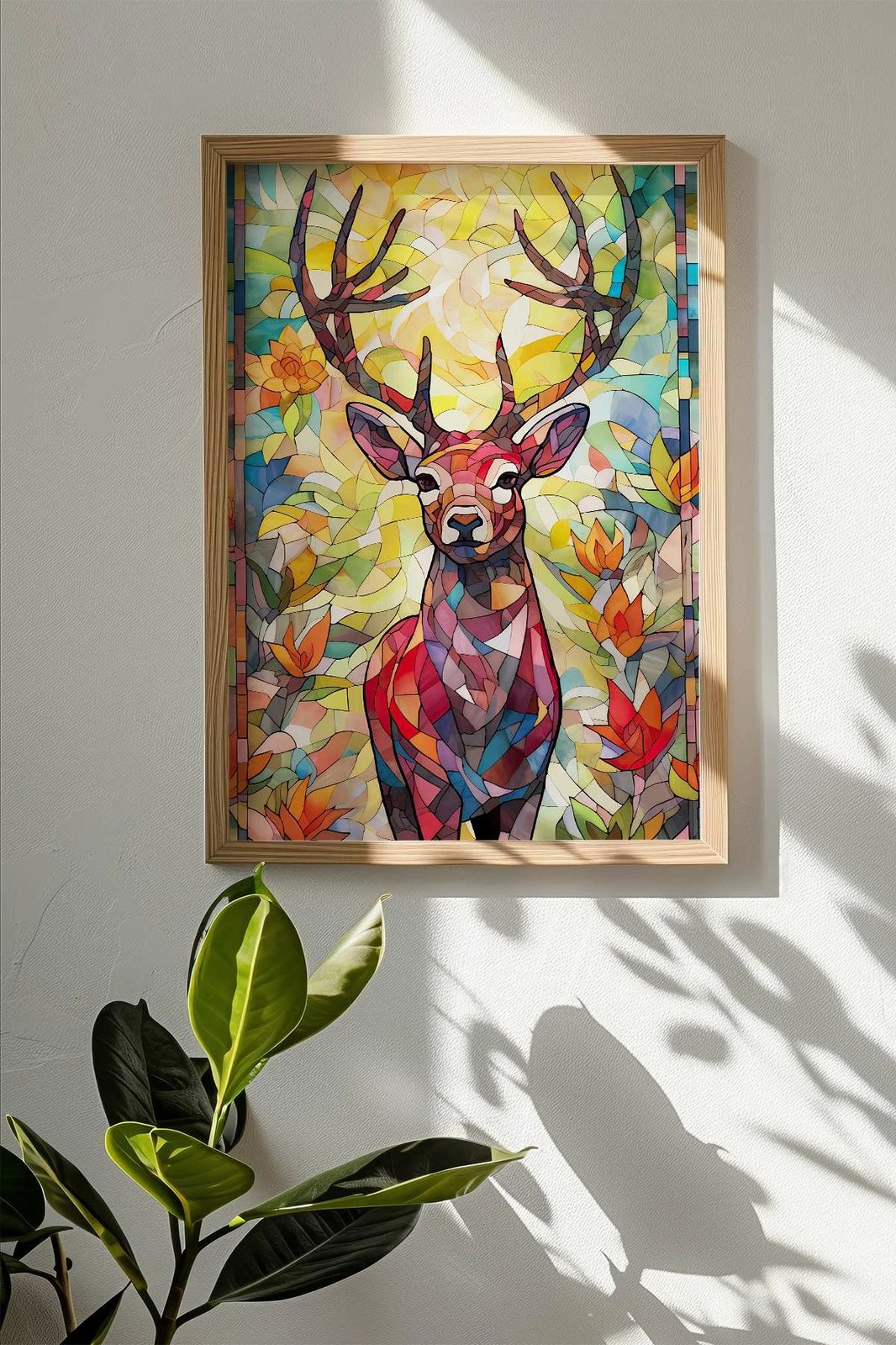 Pikturë dekorative me kornizë, shumëngjyrëshe, Wallity, Mscartmdl31