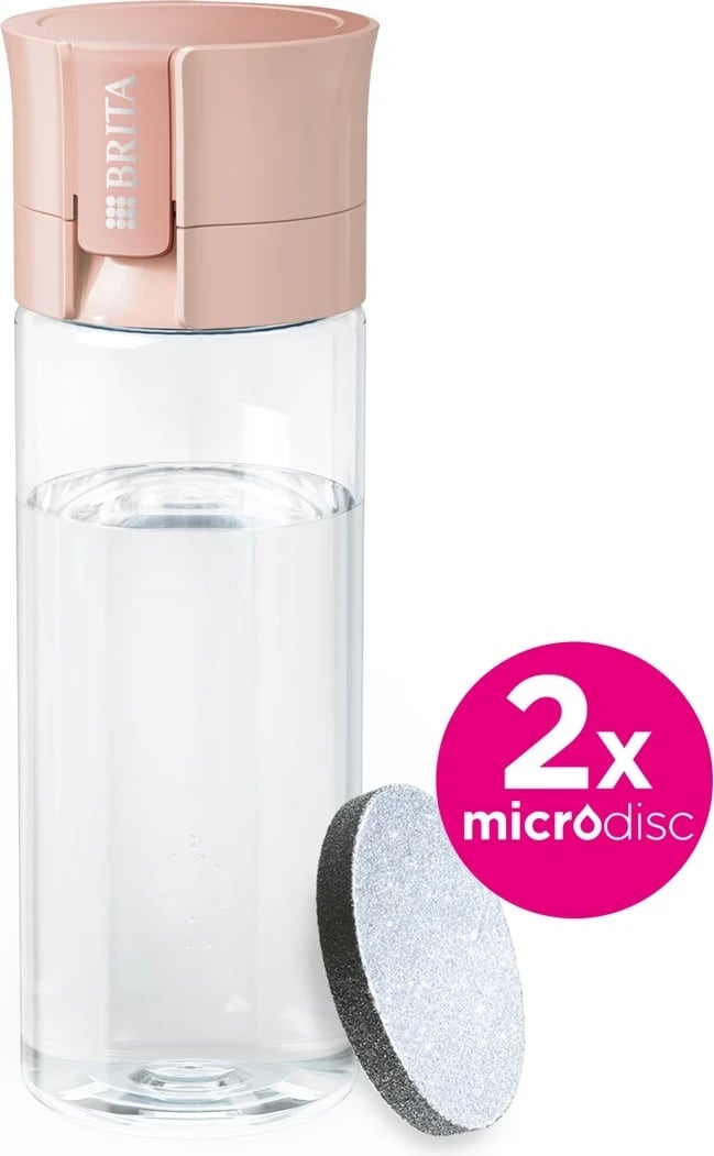Shishe filtruese UJI Brita Vital, 600 ml, 2x filter, rozë