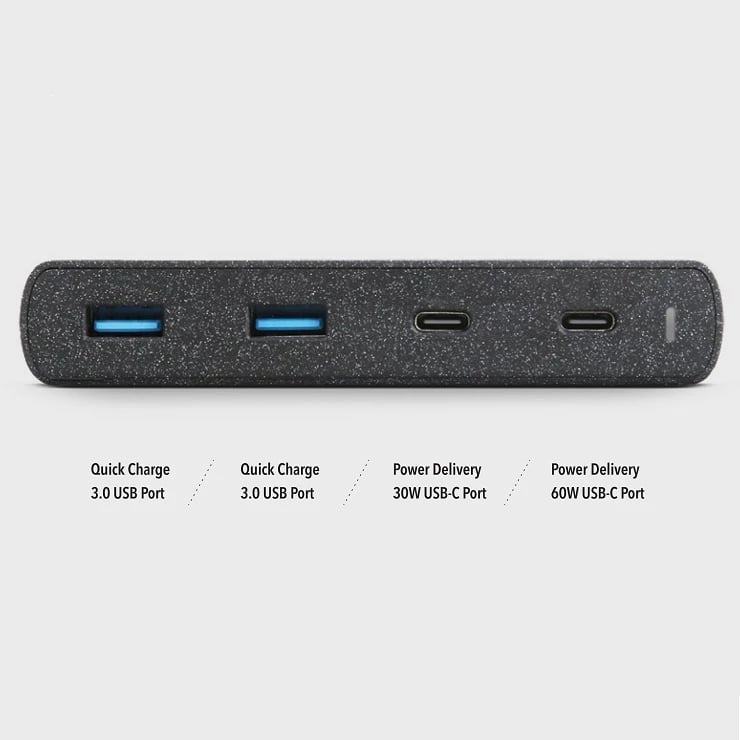 Karikues muri UNIQ Surge LITHOS Collective, 90W, 2xUSB-A QC 3.0, 2xUSB-C PD 3.0, i zi
