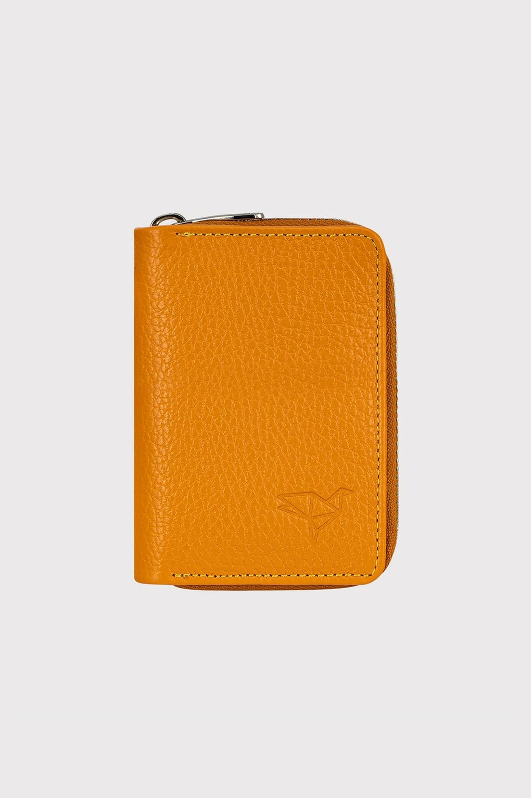 Mbajtës kartelash prej lëkure, ngjyrë mustard, Zoozie Bags, Clovis