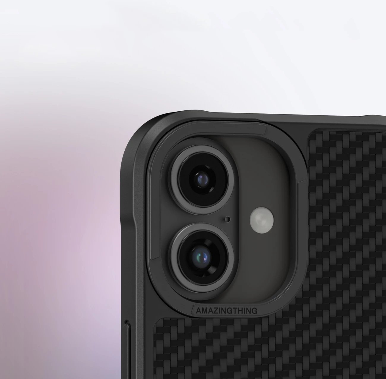 Mbështjellës AmazingThing Titan Max për iPhone 16, fibra aramidi 1500D, i zi