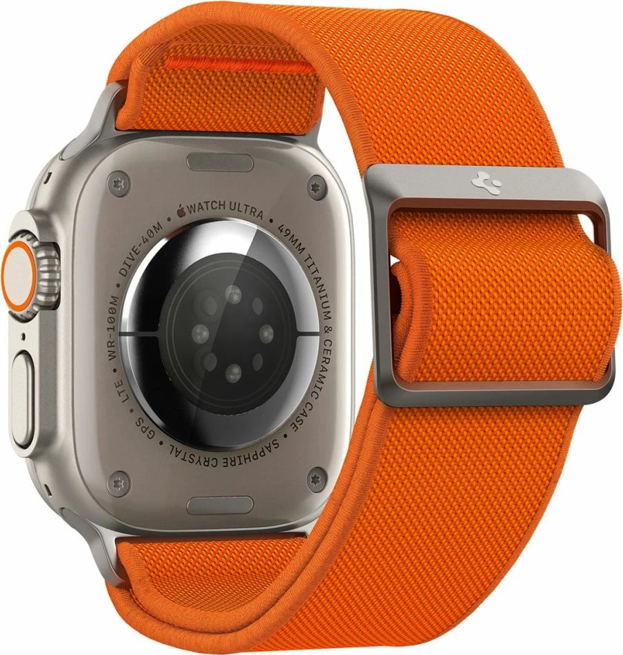 Rrip Spigen Fit Lite Ultra për Apple Watch 4/5/6/7/8/SE/Ultra, 42/44/45/49 mm, Portokalli