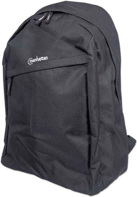 Çantë shpine Manhattan Knappack 15.6", e zezë, lehtë, xhep për laptop