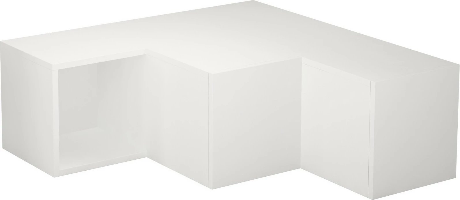 Komodë TV Skye Decor, kompakte, e bardhë