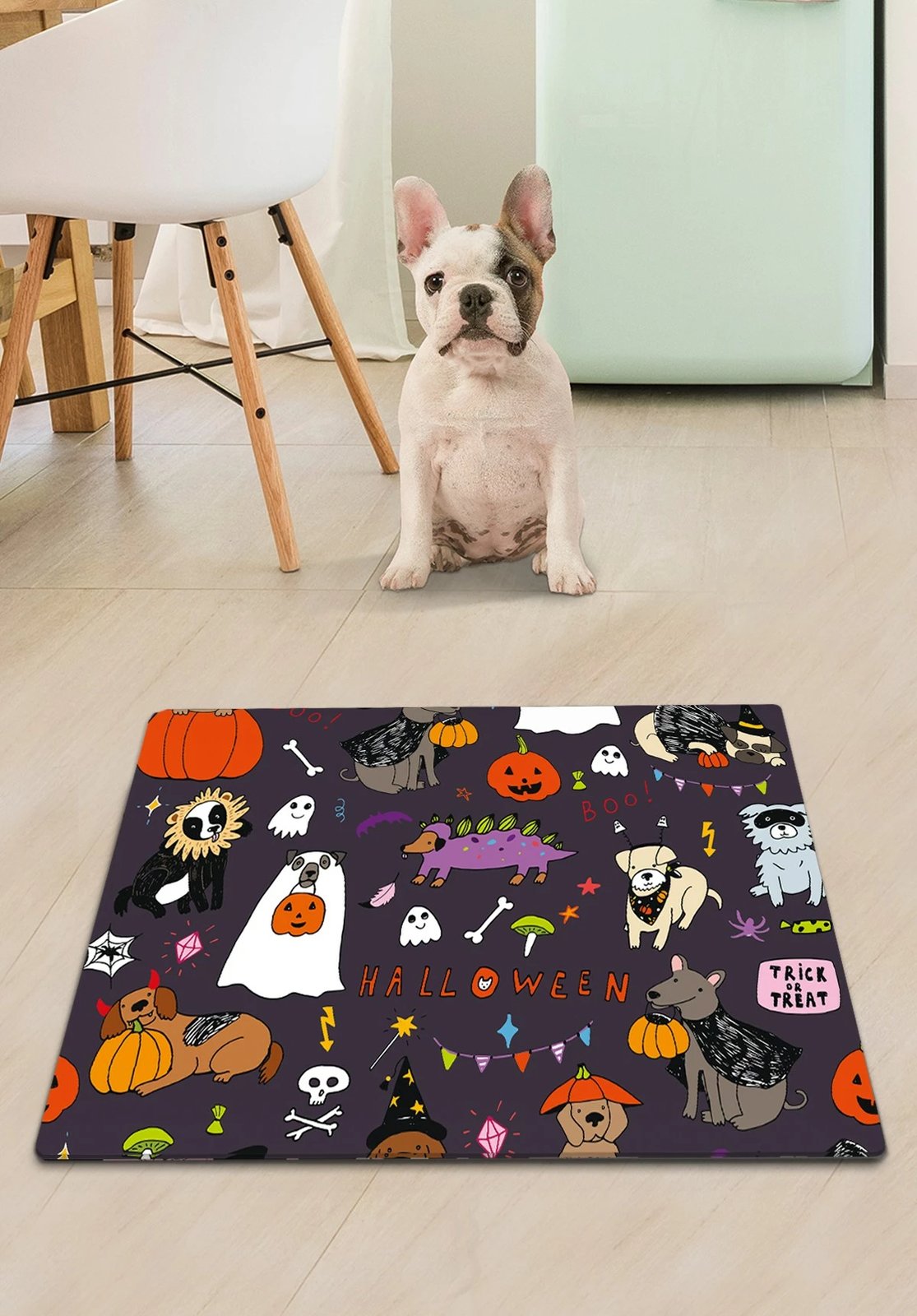 Tapet për rërë mace, dizajn Halloween, Paws & Whiskers, 40x60cm