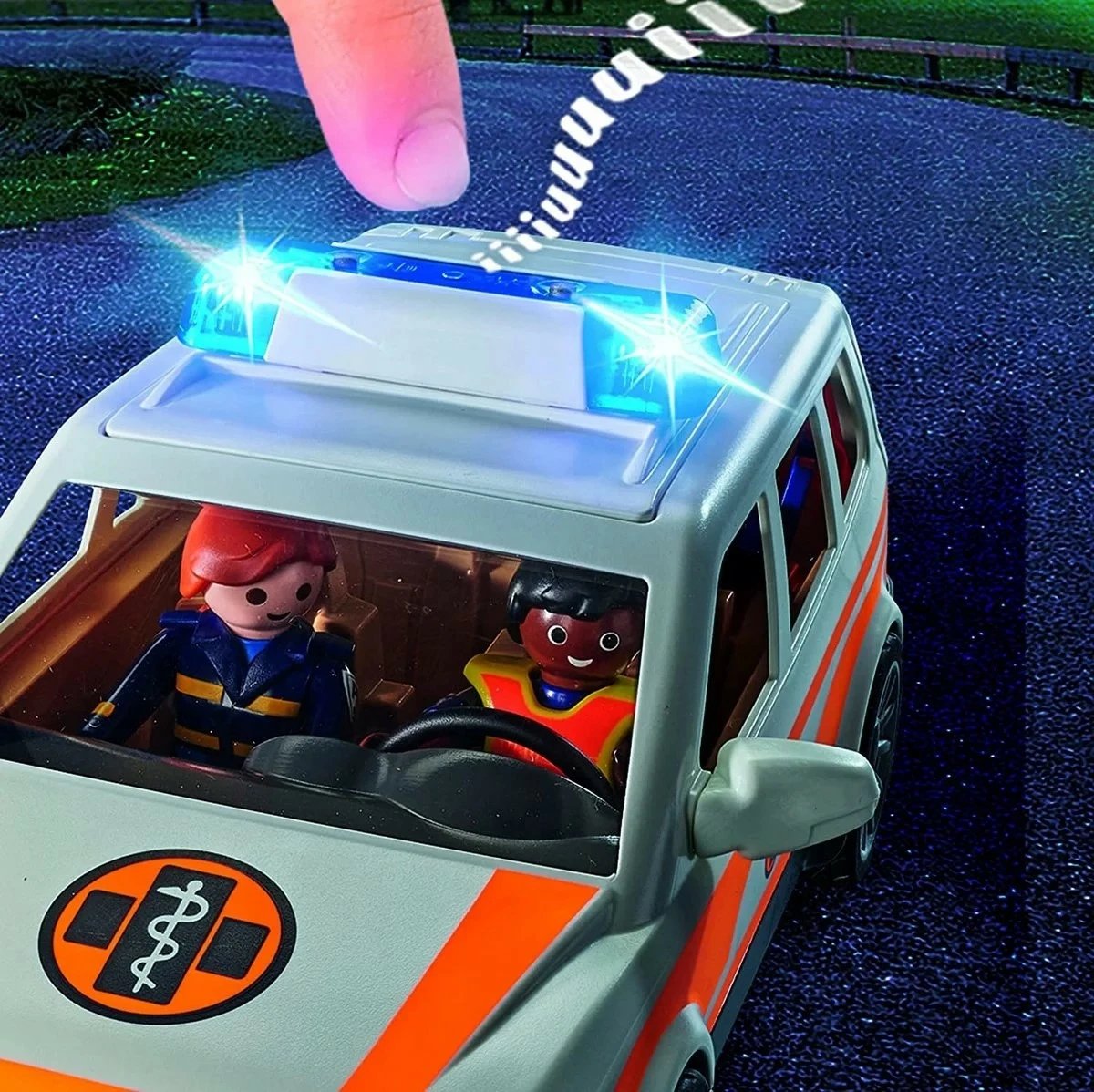 Set lodrash Playmobil City Life 71037, Rescue Vehicle me drita dhe tinguj, 44 pjesë