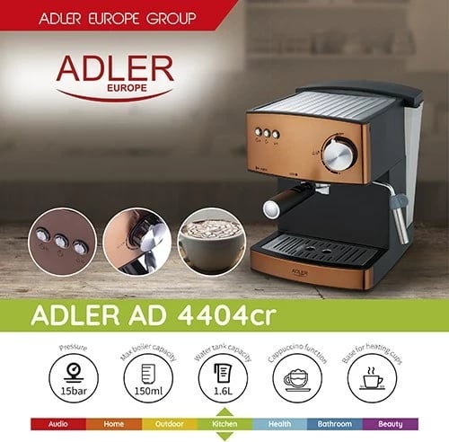 Aparat për kafe Adler AD 4404cr, Multikolor