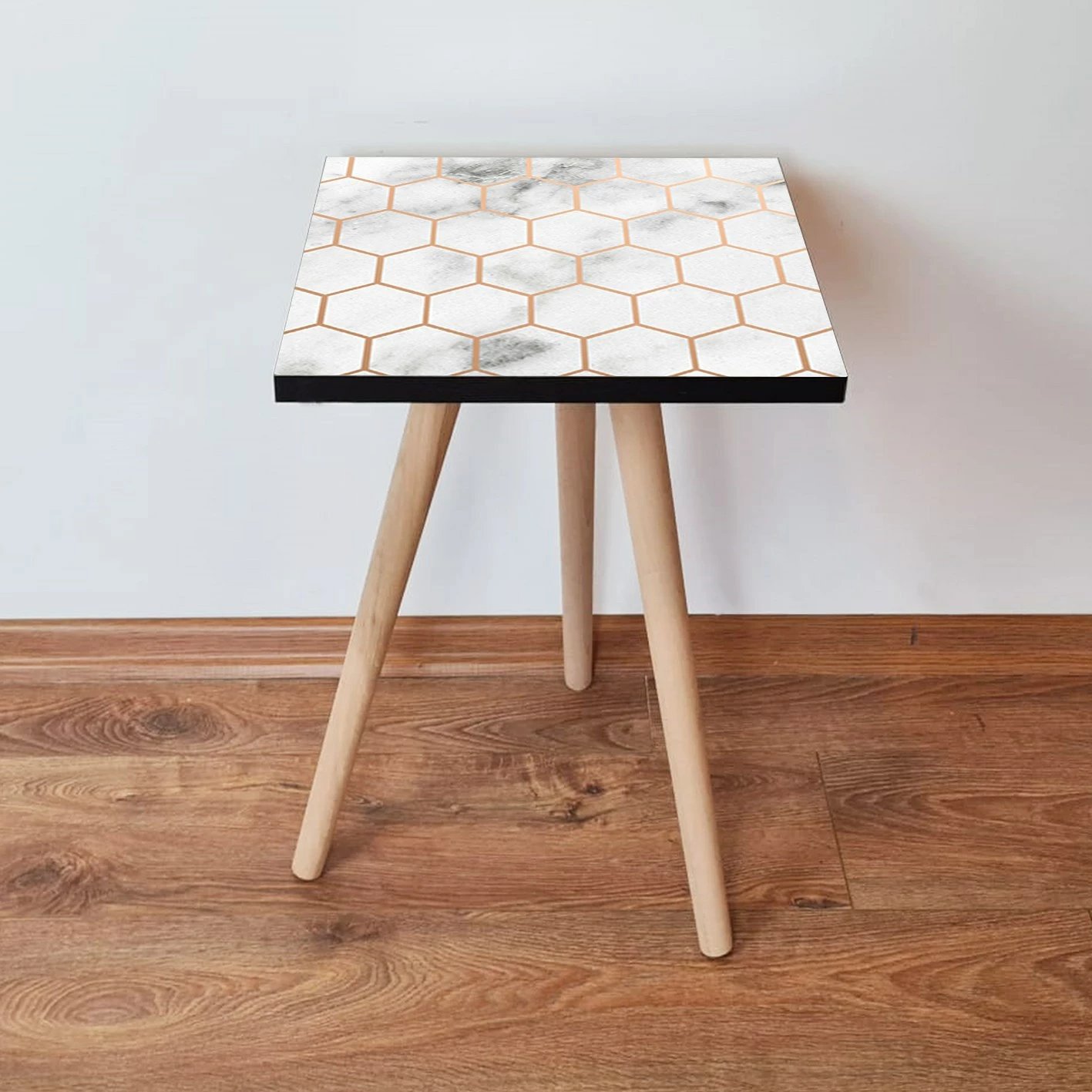 Tavolinë anësore Skye Decor, Shp397, e bardhë/bezhë