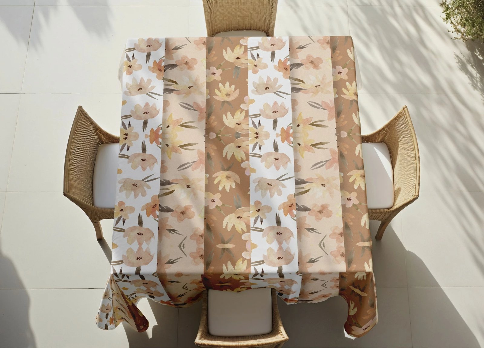 Mbulesë tavoline Hermia, shumëngjyrëshe, Asr-tblclt25-44, 140x140cm