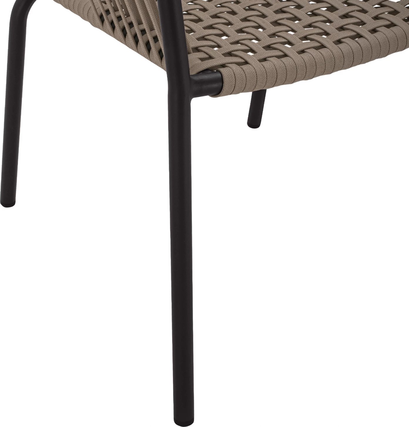 Karrige alumini me litar të gjerë, ngjyrë kapuçino, FH5784.02, 56x58x85 cm