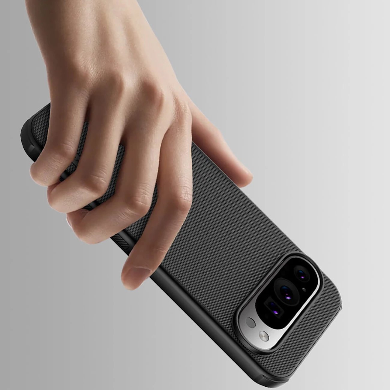 Mbështjellës Nillkin Super Frosted Shield Pro Magnetic për Google Pixel 9, i zi