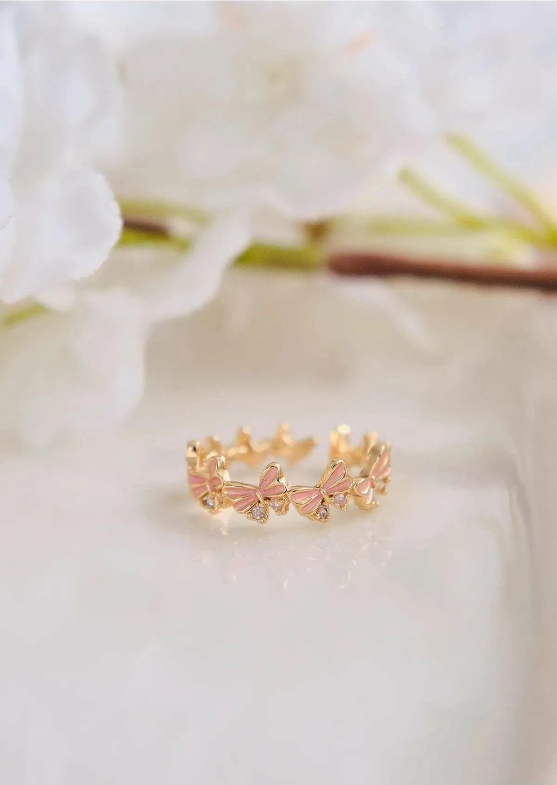 Unazë Jumeon, ngjyrë ari, Gld-Pmbklb-Clk