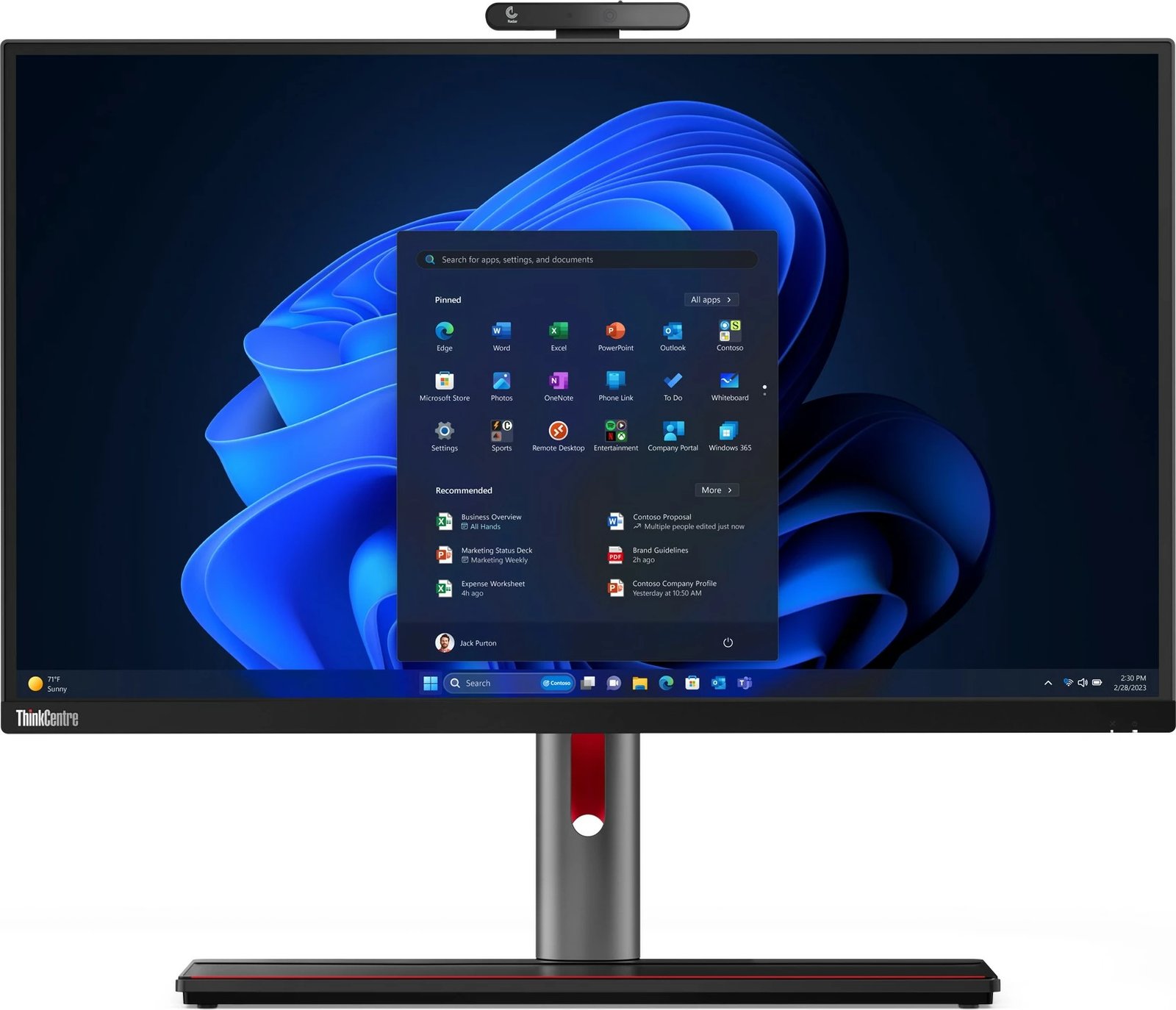 Kompiuter Lenovo ThinkCentre M90a Pro Gen 4, Intel Core i5, 16 GB RAM, 512 GB SSD, 27 inch, Quad HD, e zezë