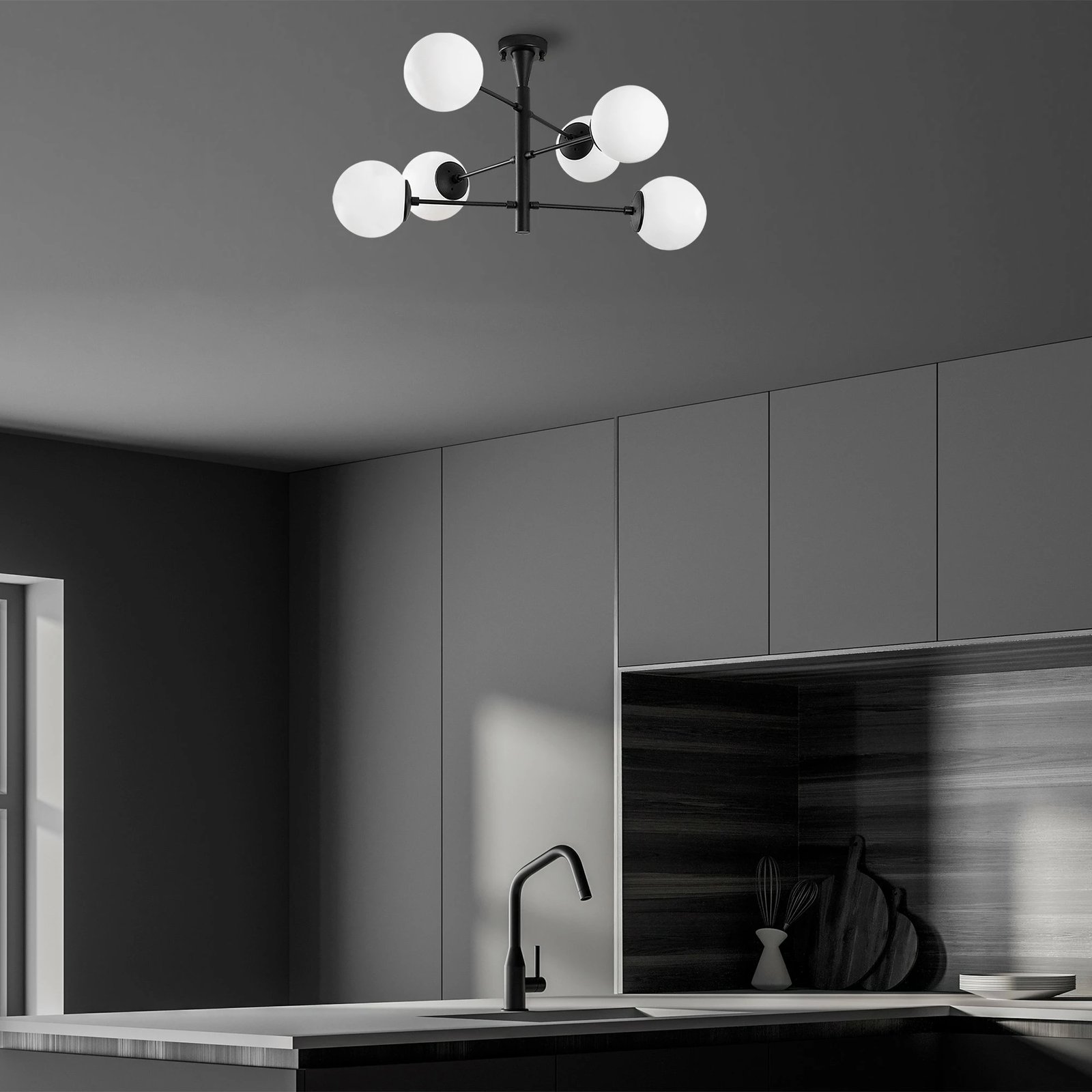 Llambë varëse tavani Opviq, Arge - 10171, e zezë