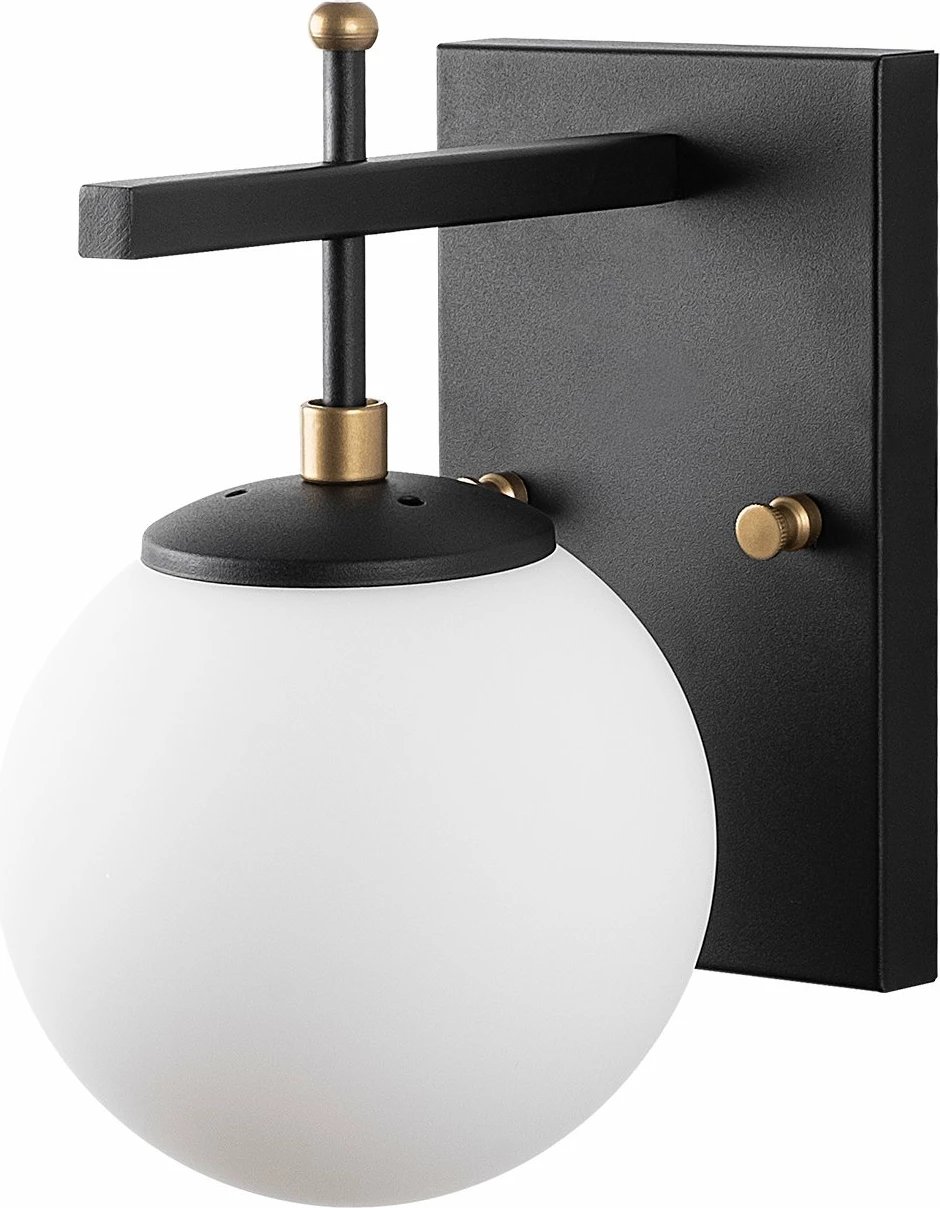 Llambë muri Opviq, Zahar - 13113, ngjyrë e zezë, antike, e bardhë