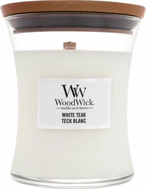 Qiri aromatik WoodWick White Teak 275g