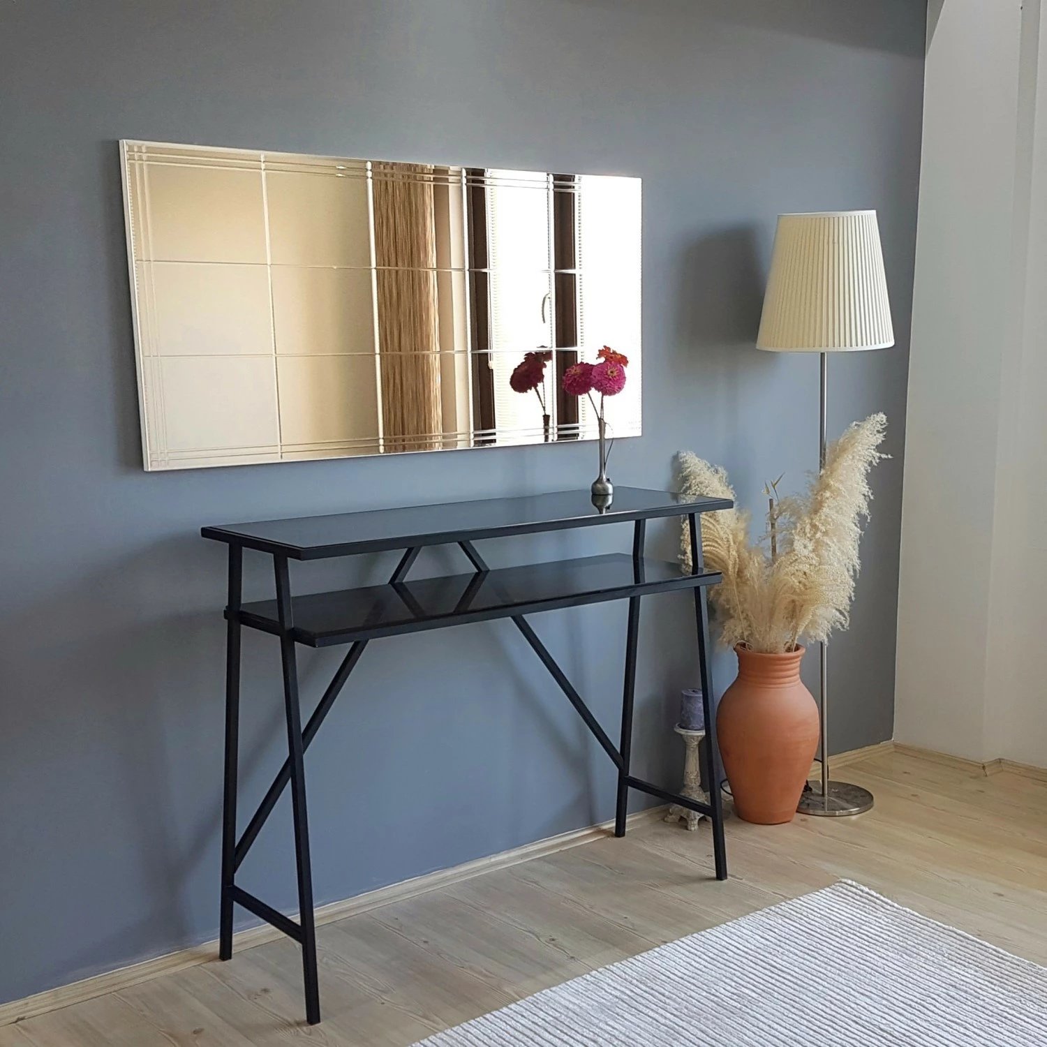 Pasqyrë Hanah Home, bronzi, NSTLA308y, 130x62cm