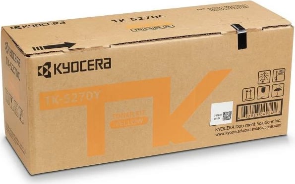Toner, Kyocera TK-5270Y rendiment 5,500–8,800 faqe, origjinal, e verdhë
