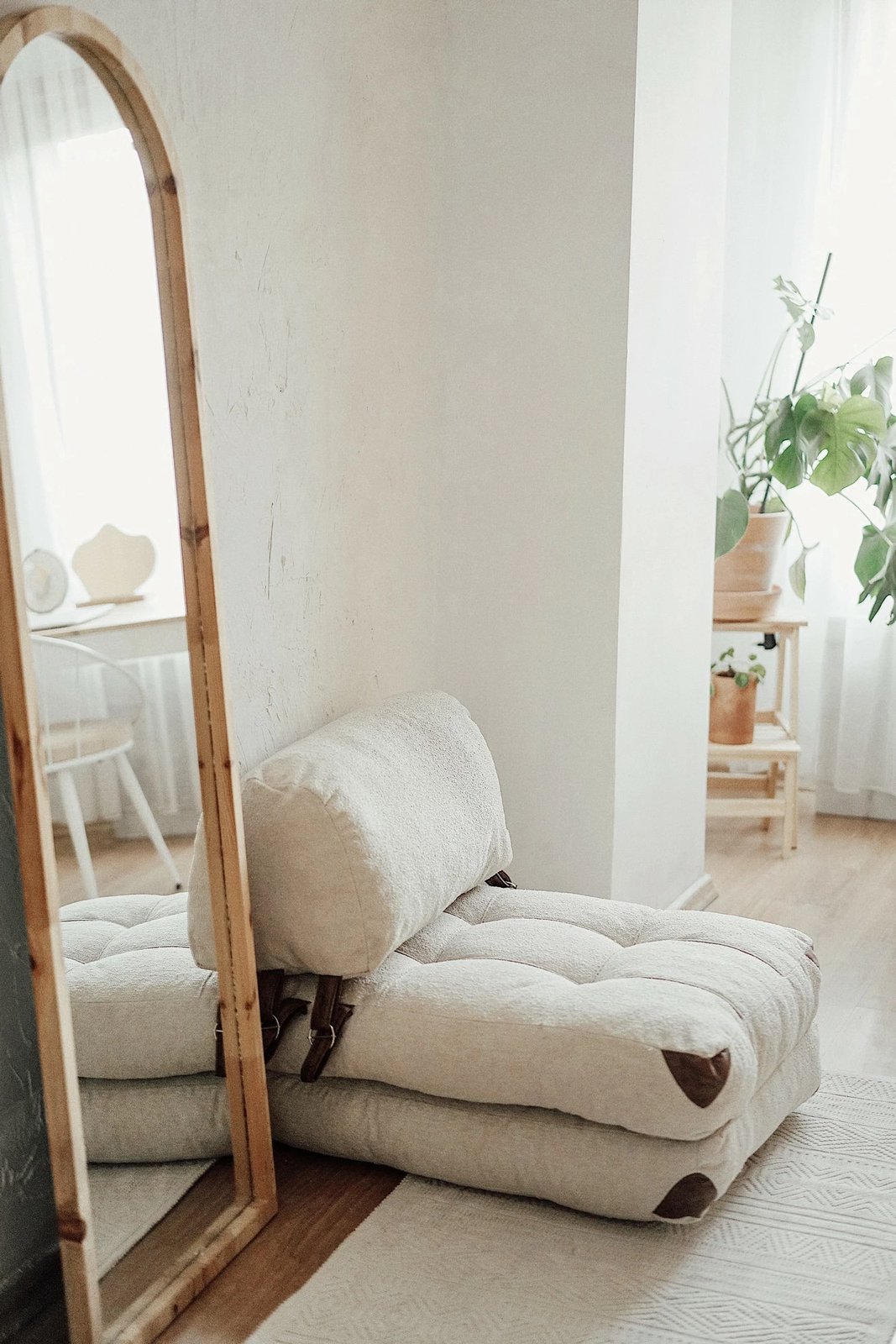 Krevati-kolltuk një vendësh, Atelier del Sofa, Teddy Fold, krem