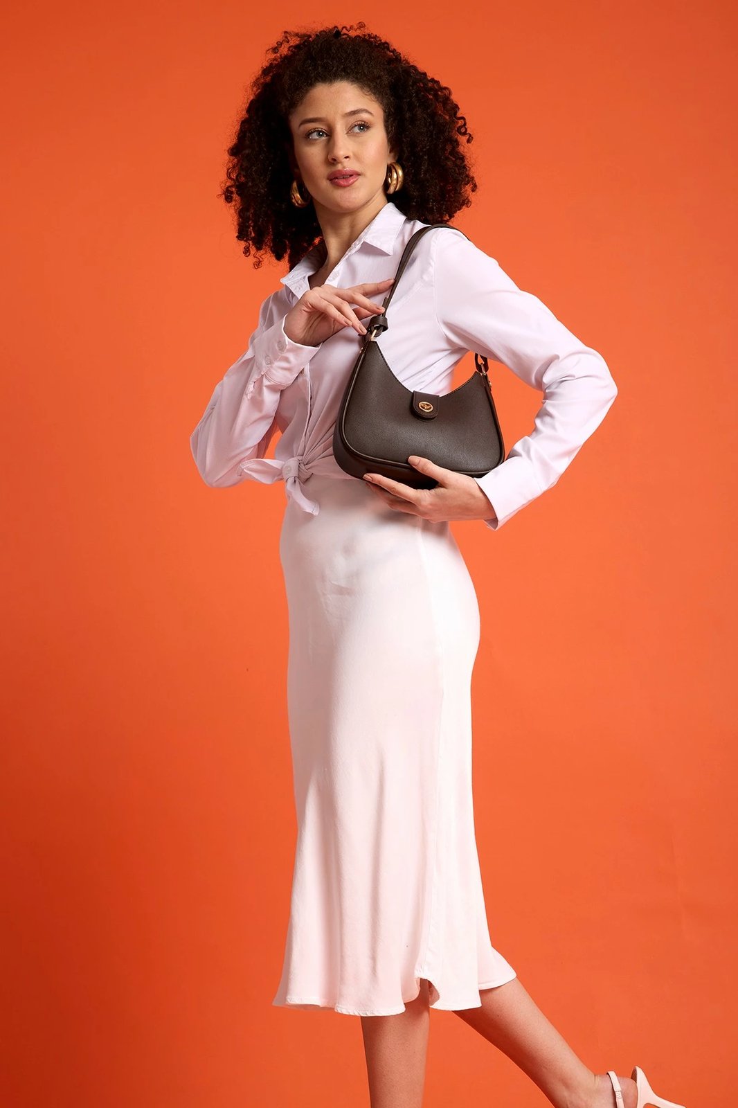 Çantë krahu Zoozie Bags, Larissa, ngjyrë kafe