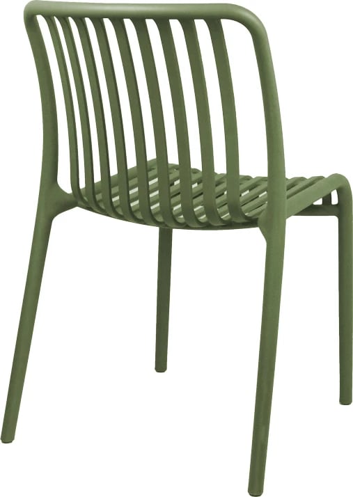 Karrige Zoi pp, ngjyrë e gjelbër e errët, 42x58x79cm