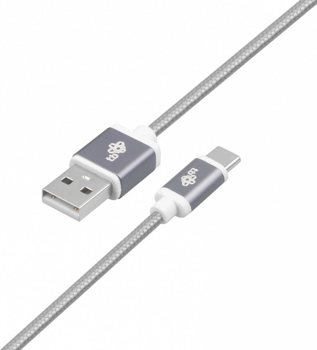 Kabllo USB në USB Type C TB, 1.5m, Gri