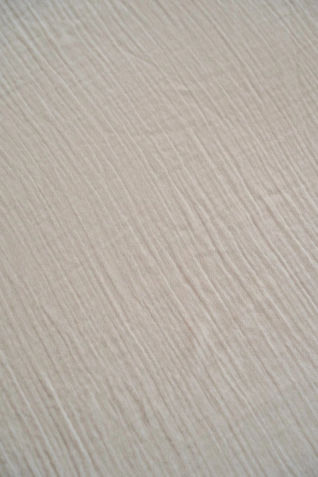 Çarçaf i shtrirë për foshnje, muslin pambuku, ngjyrë bezhë, 60x120cm