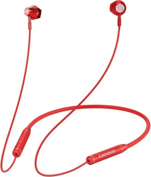 Kufje Lenovo HE06 Bluetooth in-ear, të kuqe