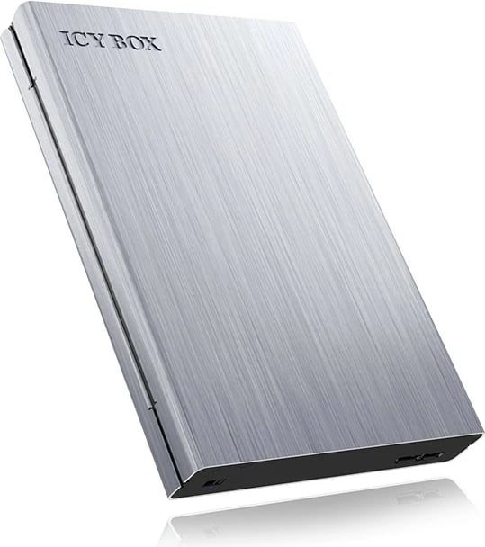 Kuti e jashtme HDD/SSD ICY BOX IB-241WP, 2.5", USB 3.2, alumini, anthracite/silver