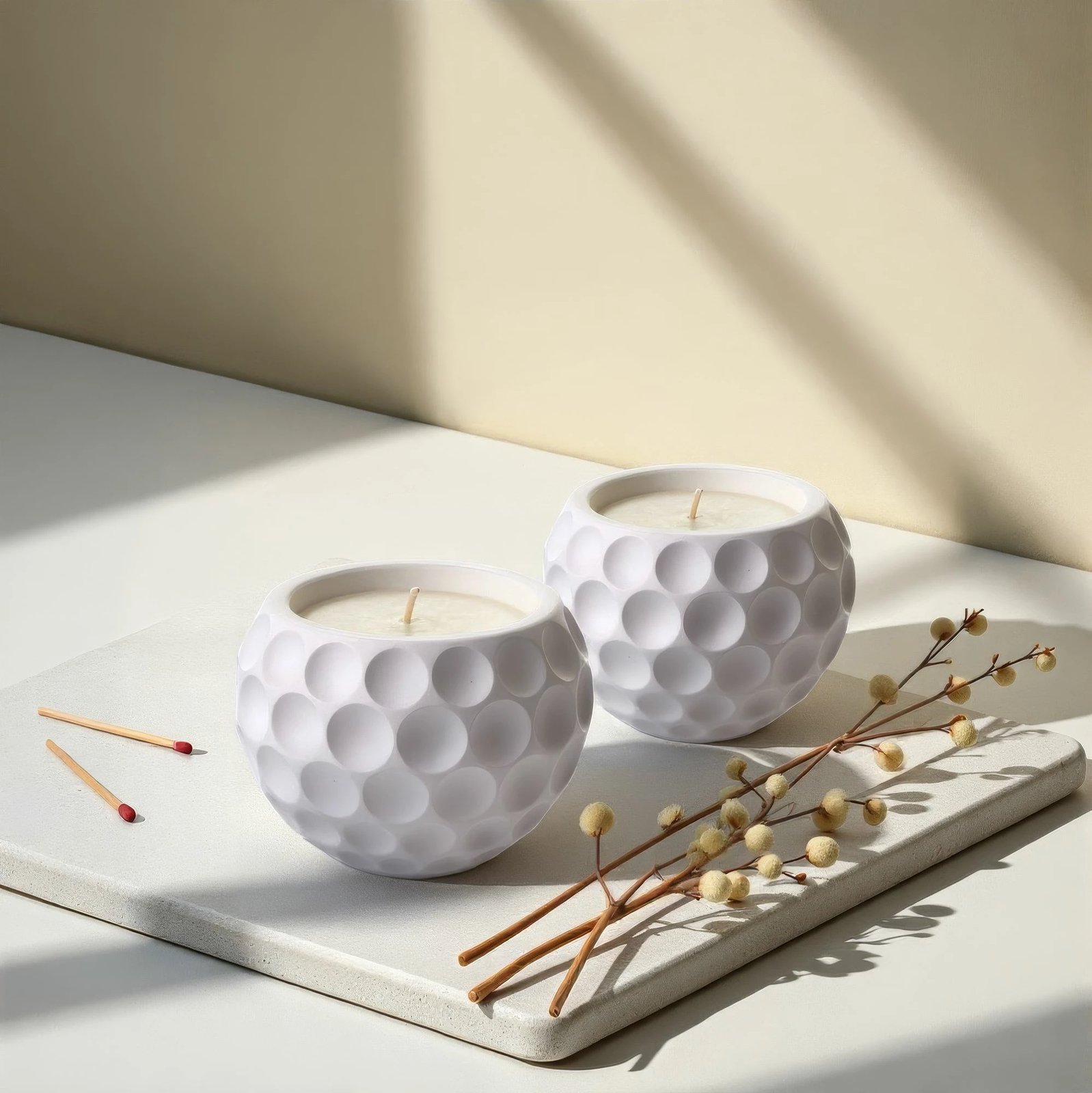 Set qirinjsh (2 copë), Evila Originals, Bubble, të bardhë