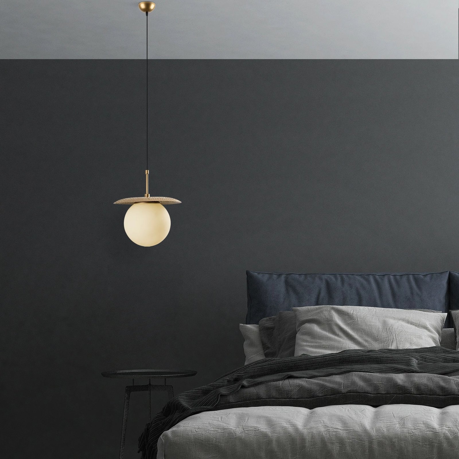 Llambë tavani Opviq, Anemon, ngjyrë ari, 30cm