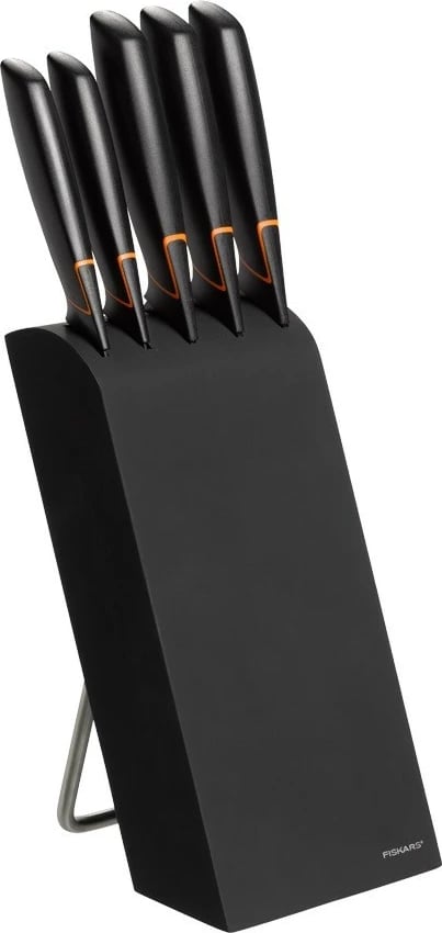 Set thikash Fiskars Edge 1003099, 5 copë, Inoks, e zezë/portokalli me bllok