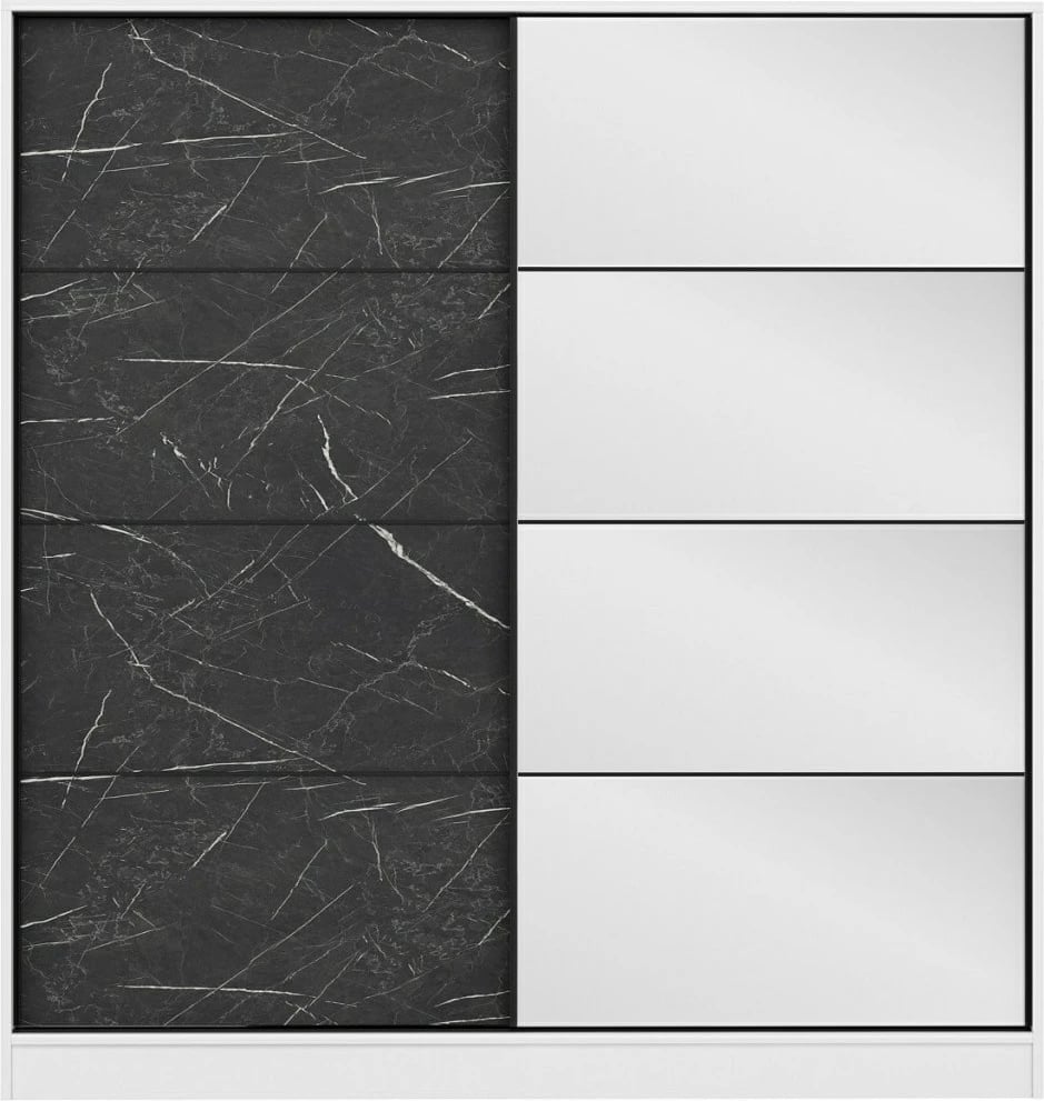 Dollap Skye Decor, ngjyrë e bardhë dhe e zezë, 3968