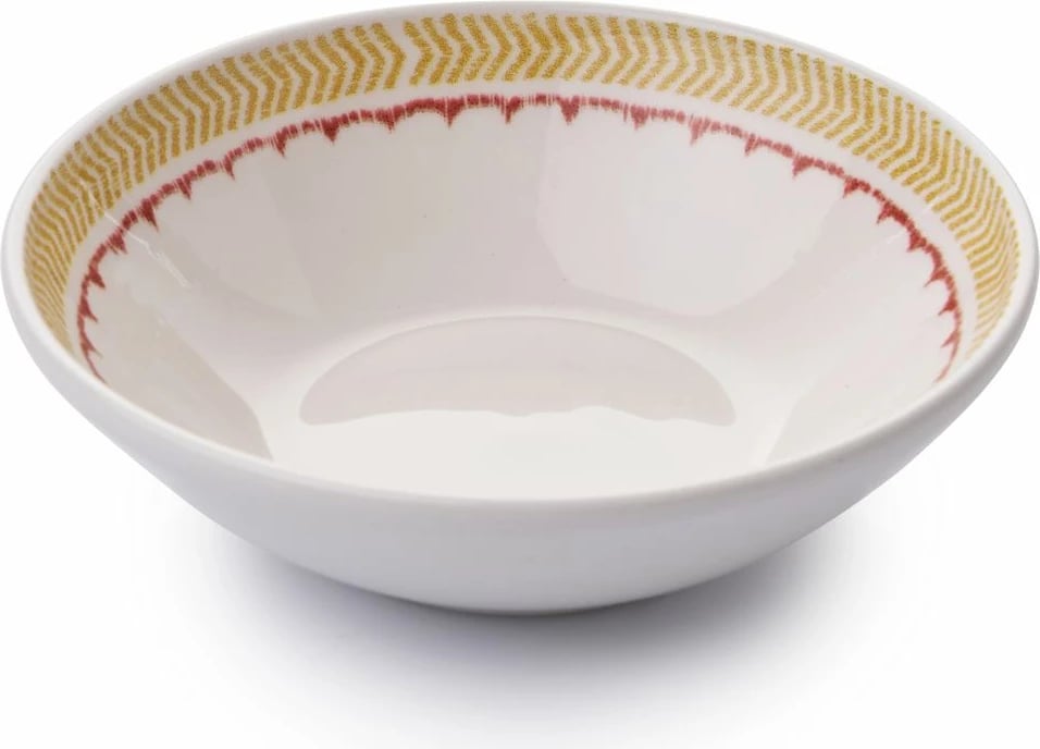 Set tasash (6 copë), Hermia Concept, Felix, ngjyrë e bardhë, e kuqe kafe, e verdhë