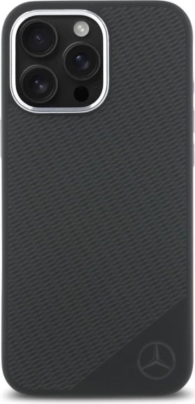 Mbështjellës Mercedes për iPhone 16 Pro Max, silikon, MagSafe, i zi