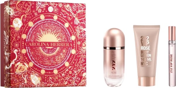 Eau de Parfum set unisex Carolina Herrera 212 Vip Rose, 3 copë