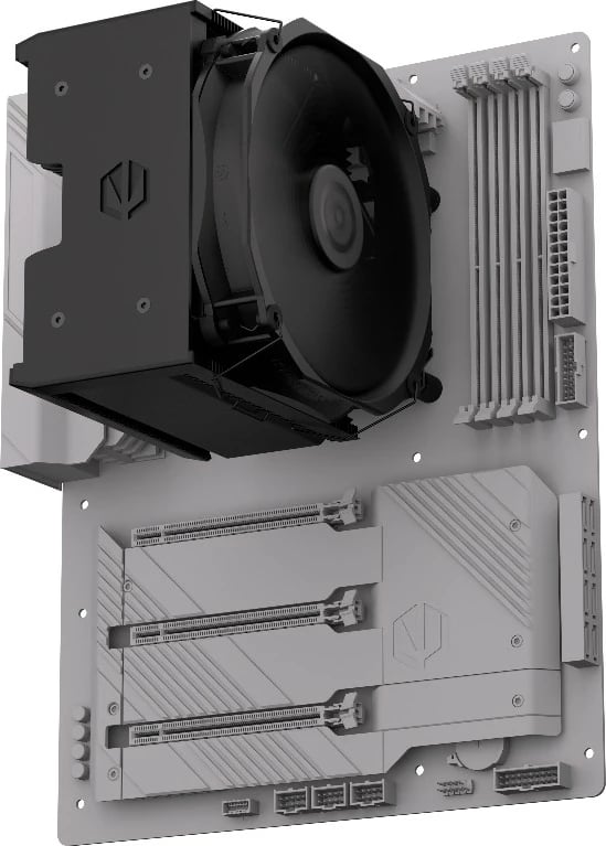 Ftohës CPU Endorfy Fortis 5 Black EY3A013, 140 mm, i zi Ftohës CPU Endorfy Fortis 5 Black EY3A013, 140 mm, i zi