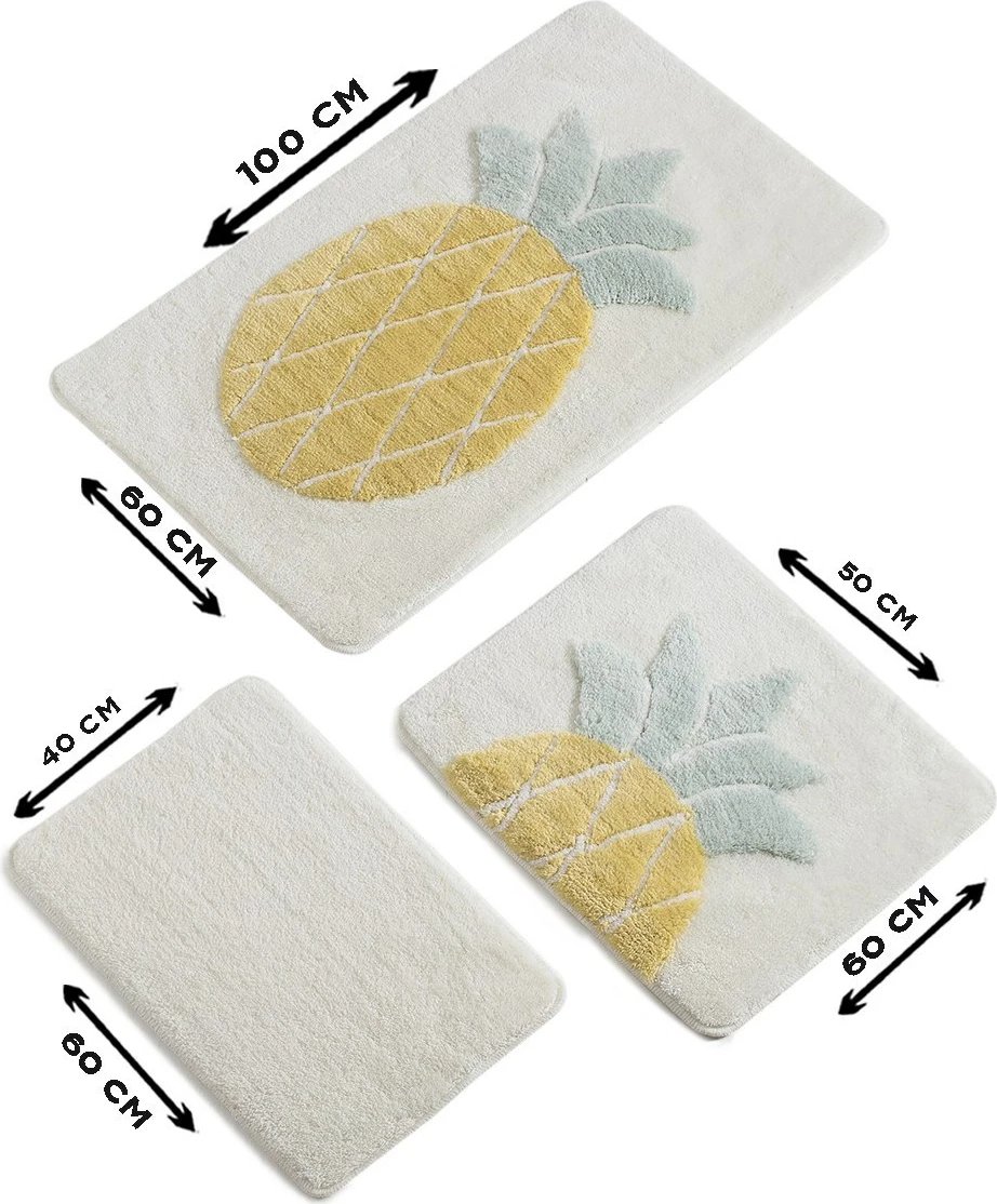 Set tapetash për banjo akrilik (3 copë), Mijolnir, Ananas