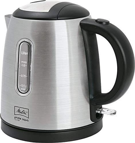 Çajnik elektrik Melitta Prime Aqua mini Top, 1 L, Argjendtë