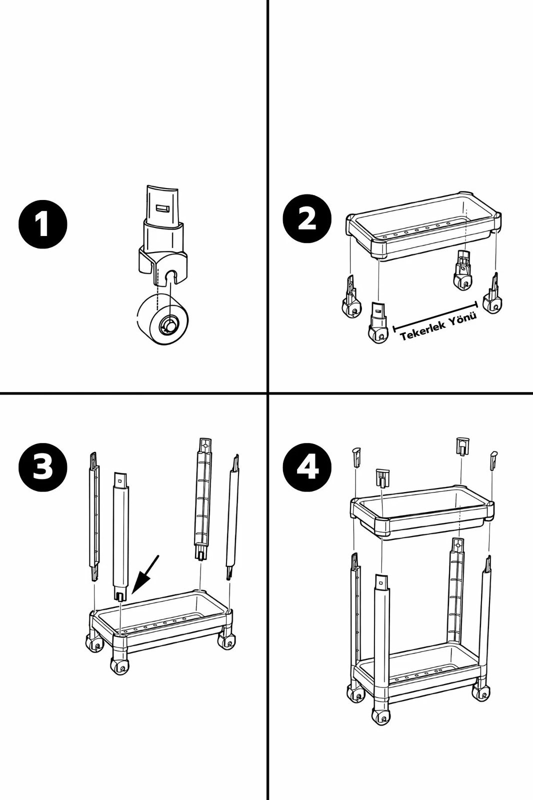 Raft plastik shumëpërdorimësh, ngjyrë gri, Aberto Design, TKRLKKT-2K-2, 23x36x40cm