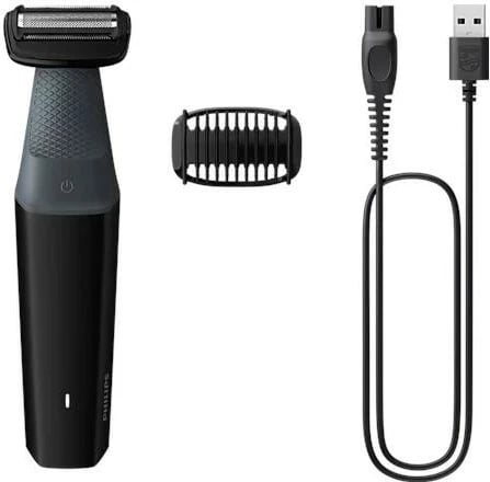 Trimer Philips Bodygroom 3000 BG3017/01, ngjyrë gri-e zezë