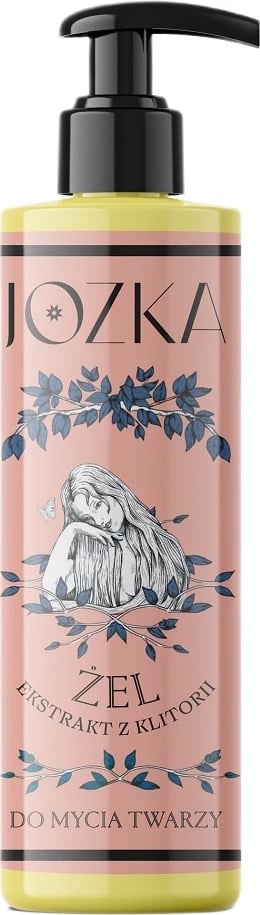 Xhel për larje fytyre Jozka me ekstrakt Clitoria për femra, 200ml